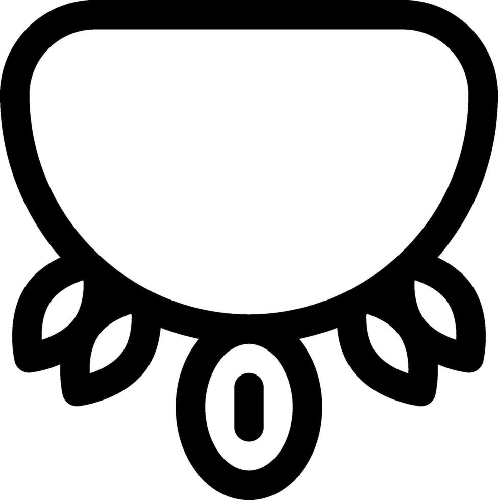 A black and white logo of a bowl with leaves vector