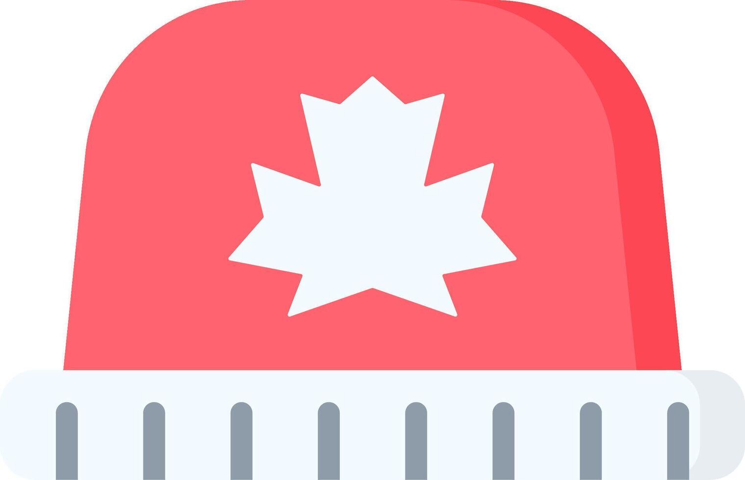 A red hat with a maple leaf on it vector
