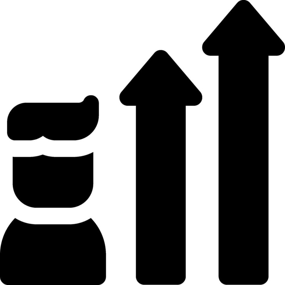 A black and white icon of a man and a woman vector