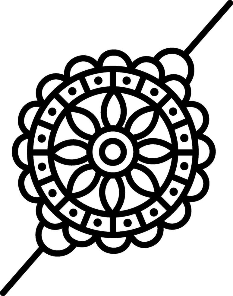 A black and white drawing of a flower with a white background vector