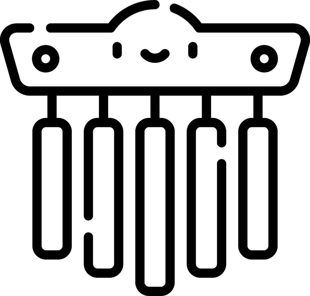 A black and white image of a musical instrument vector