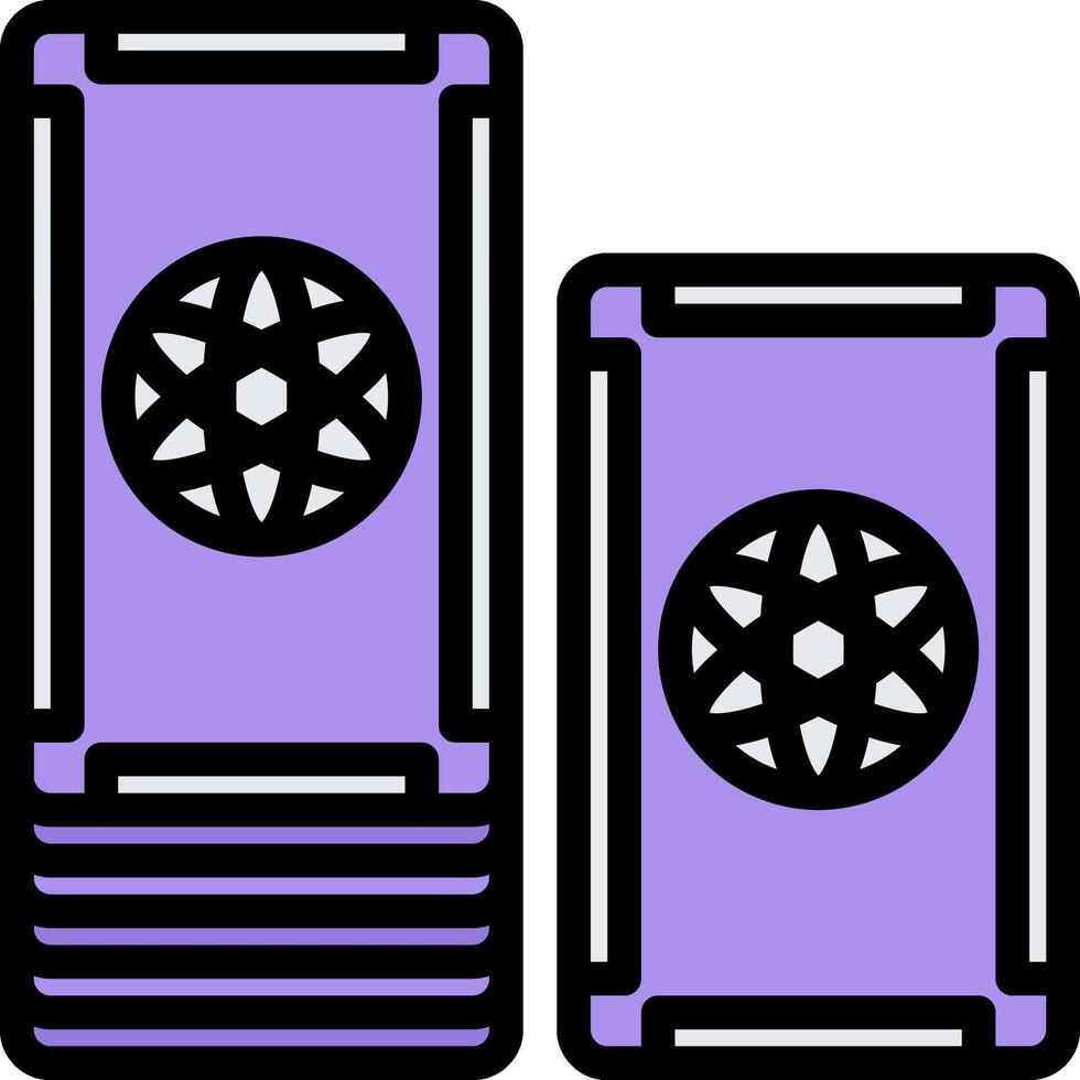 Two purple stacks of money with a star on top vector