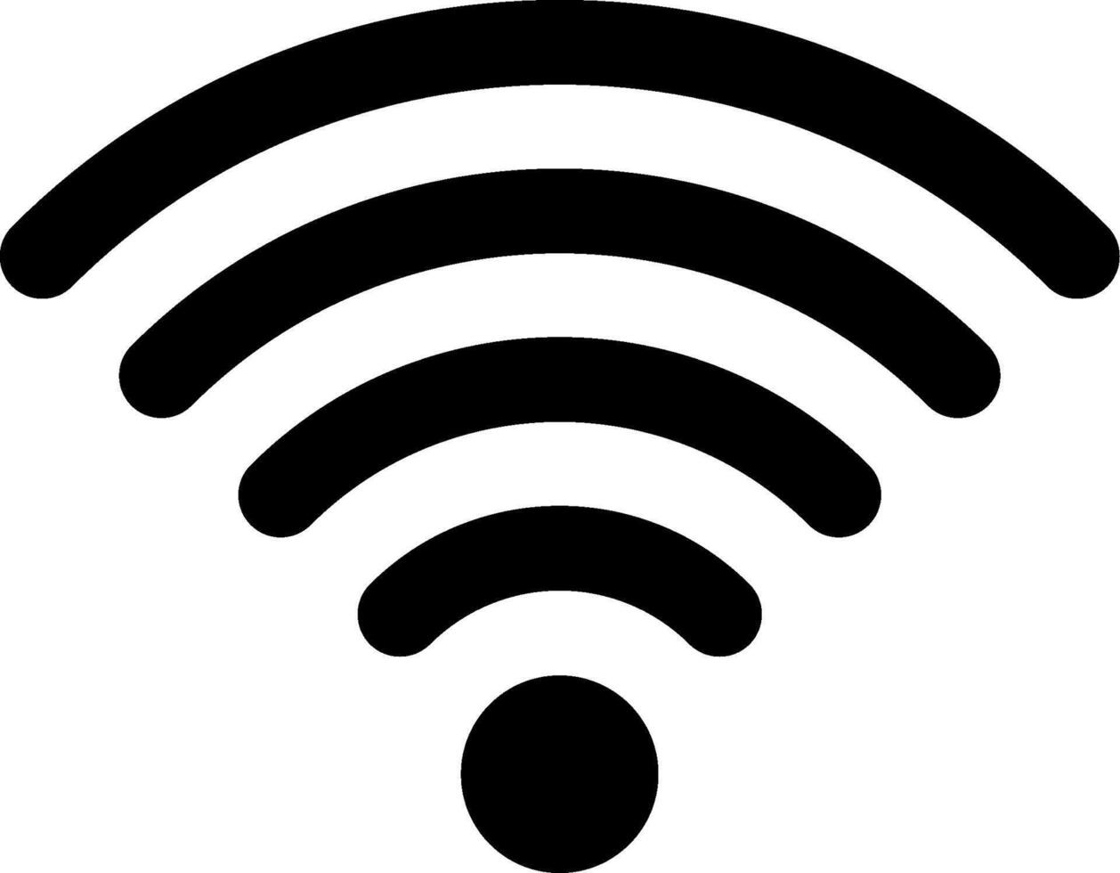 A wifi symbol on a white background vector