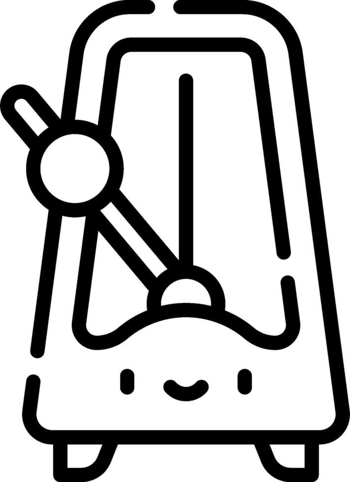 A black and white drawing of a machine vector