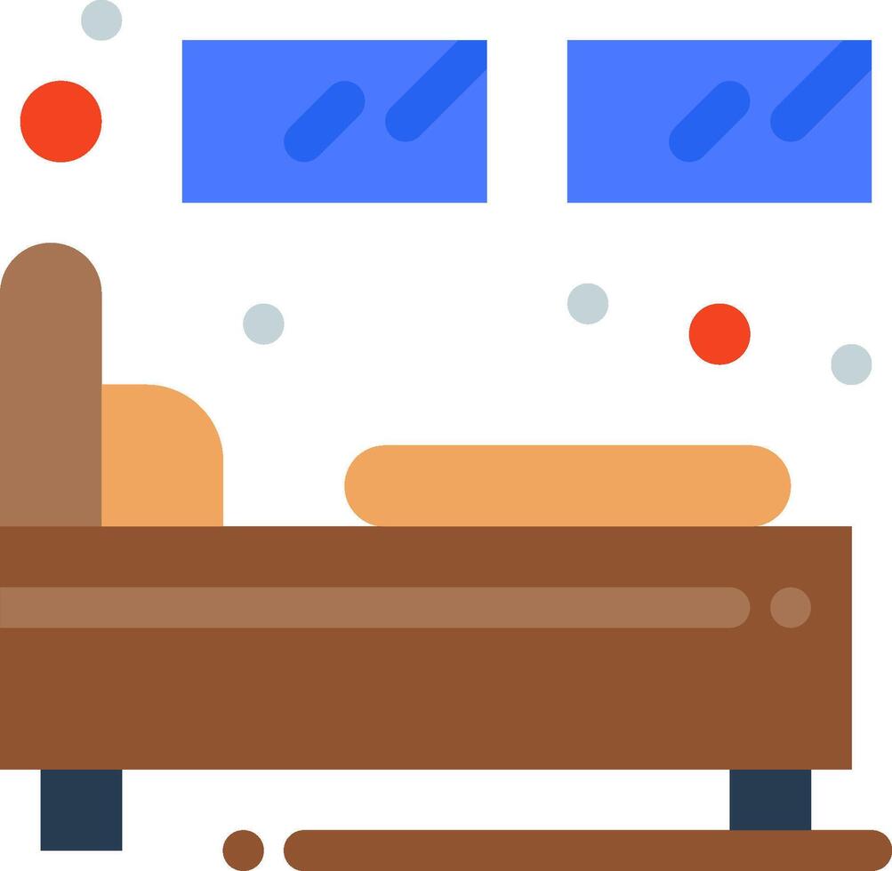 Bed with a bed frame and a bed sheet vector