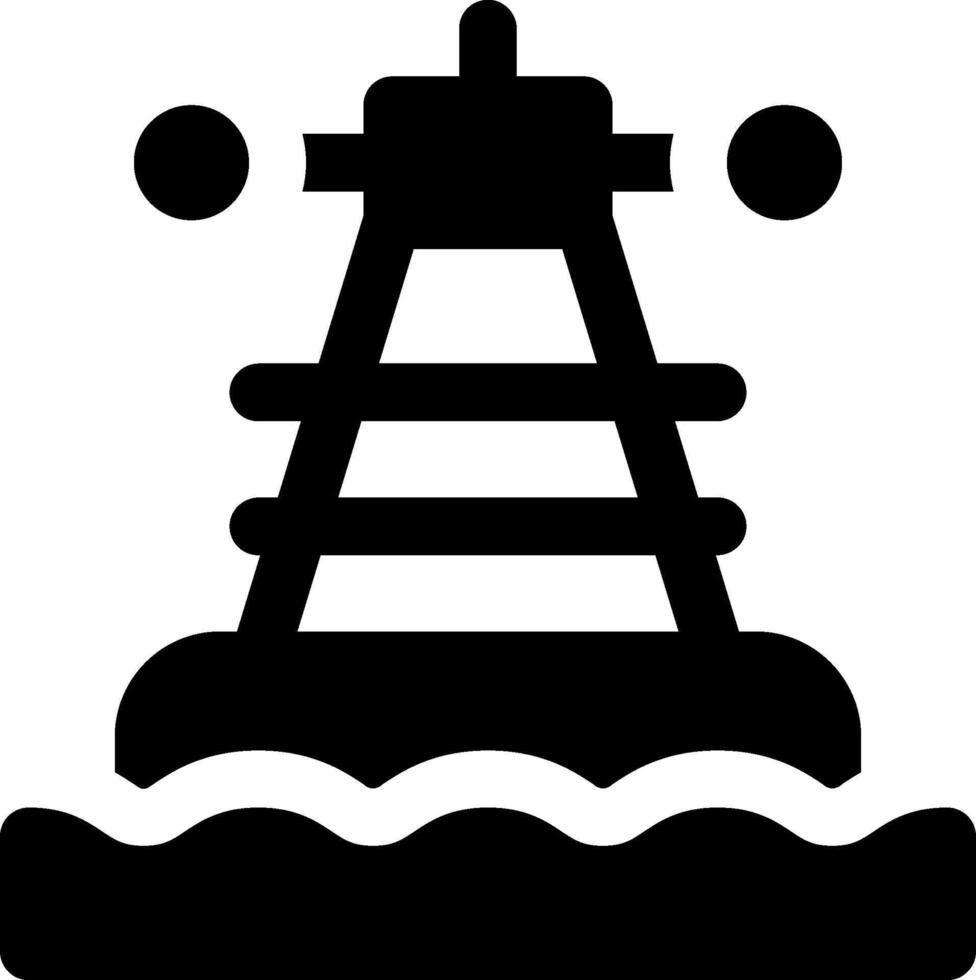 A black and white image of a lighthouse vector