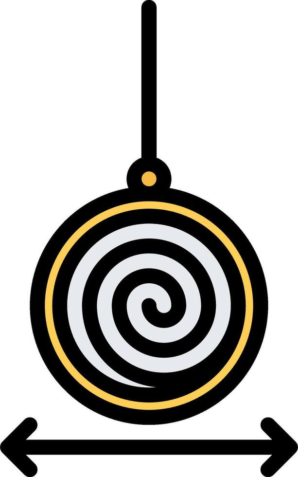 A spinning ball with an arrow pointing to it vector