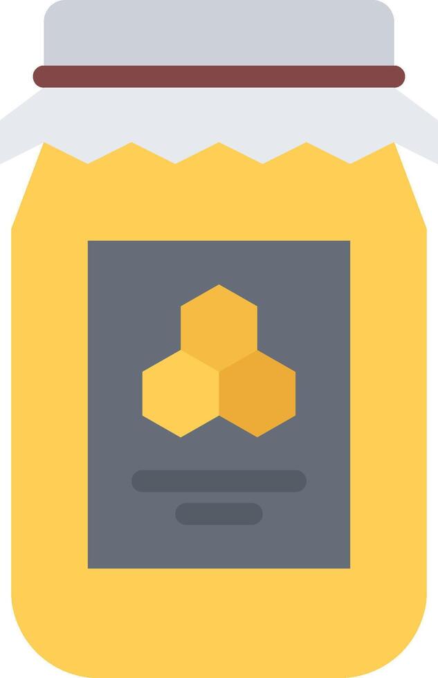 A jar of honey with a lid on it vector