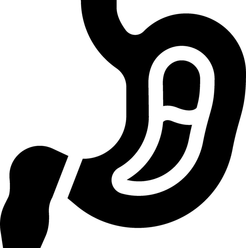 The stomach and the stomach symbol vector
