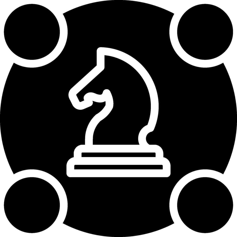 A black and white chess piece icon vector