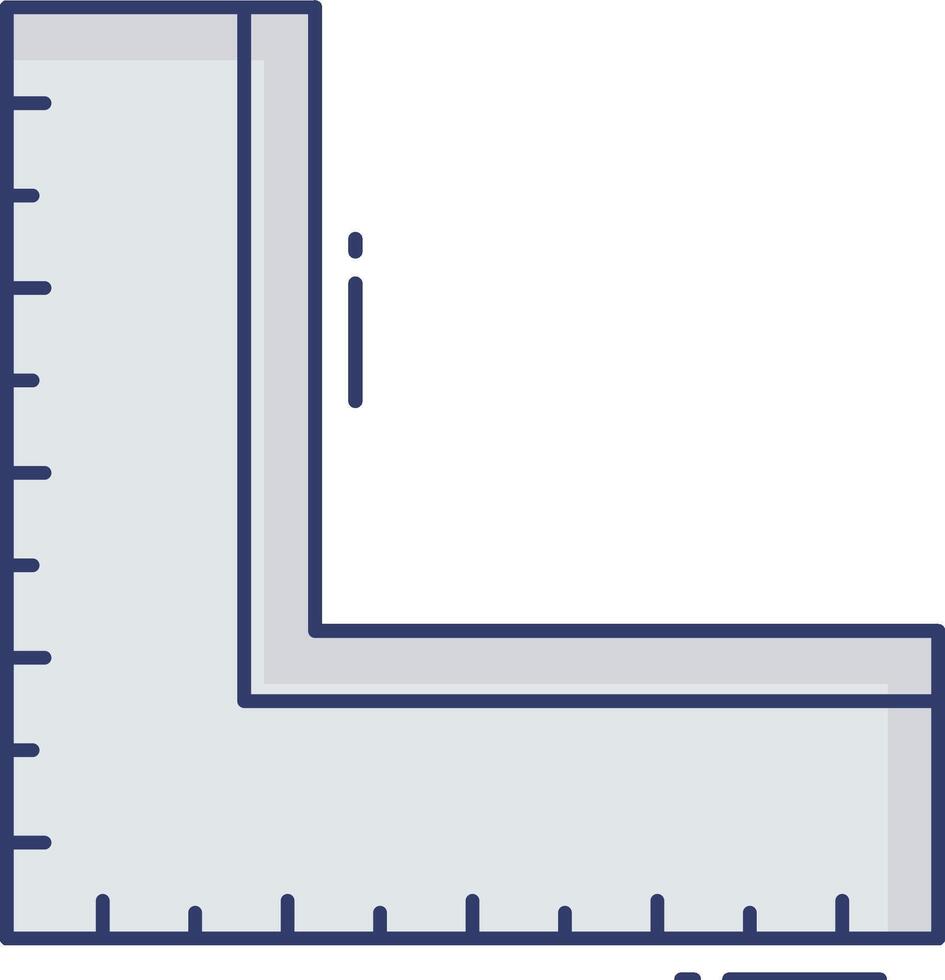 A ruler with a line on it vector