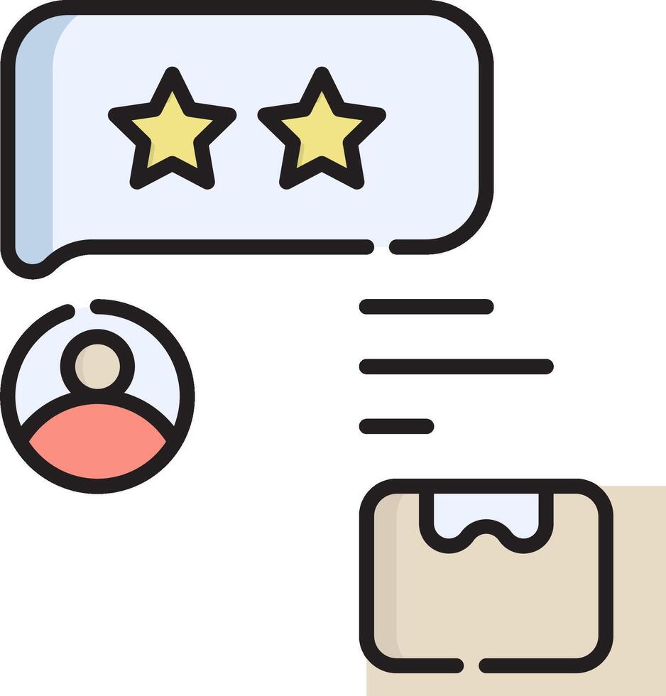 A customer is receiving a five star rating vector
