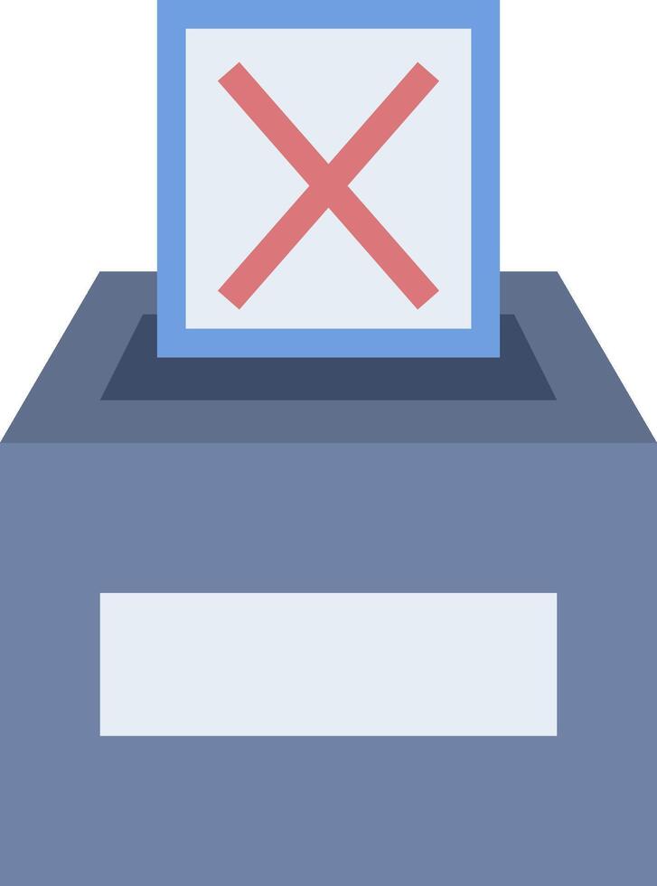 A box with a cross in it and a check mark vector