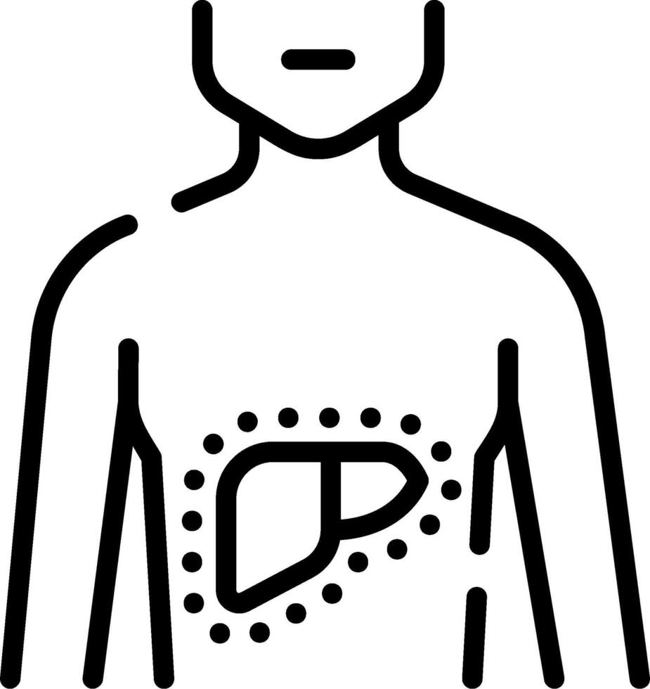 Liver icon illustration vector