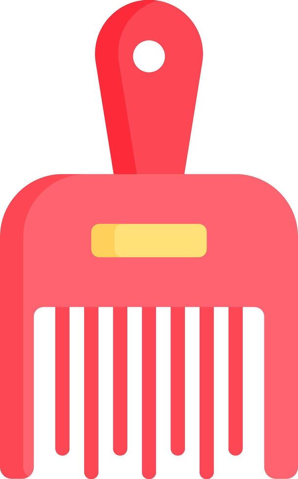 A comb icon on a white background vector