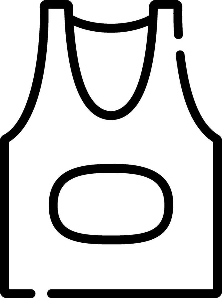 A black and white illustration of a tank top vector