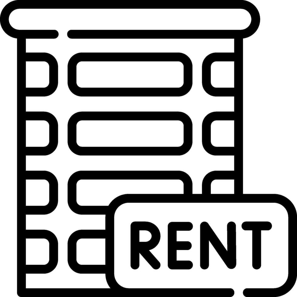 Rent illustration design vector