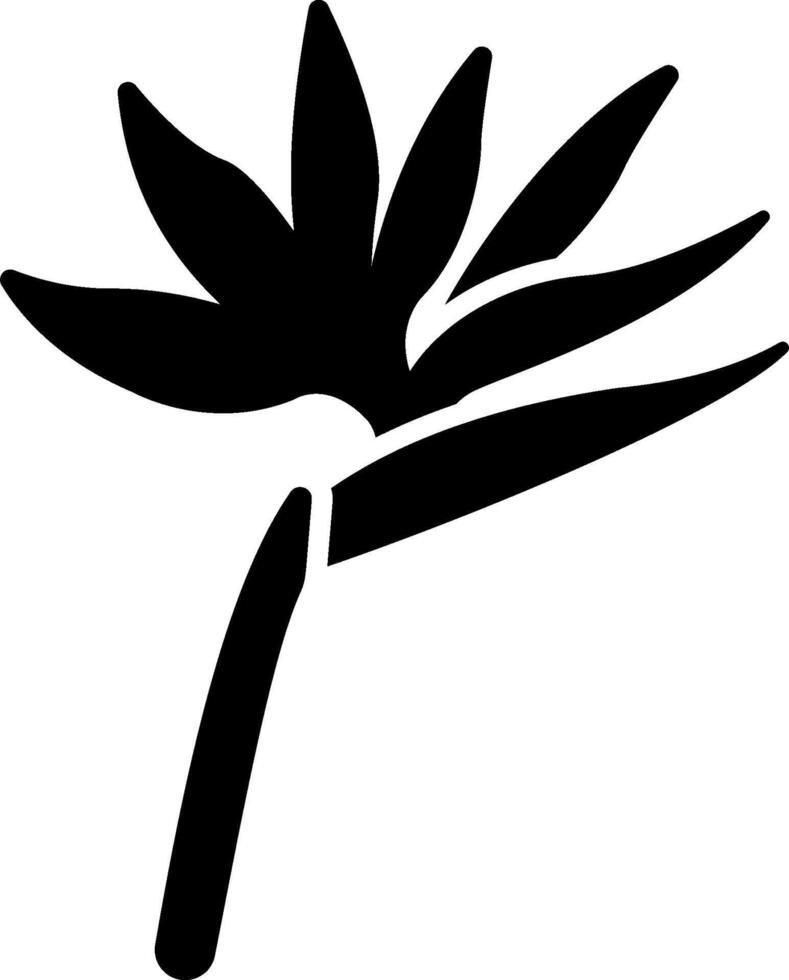 Bird of paradise flower clip art vector