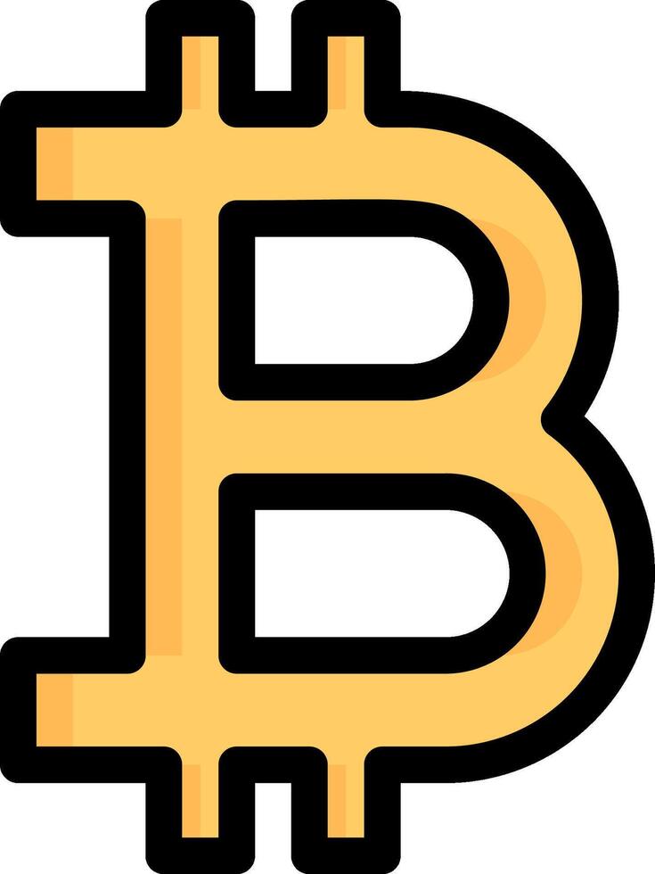 Bitcoin icon illustration vector