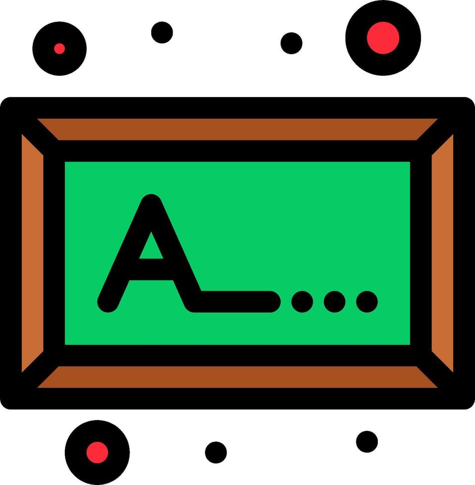 A blackboard with the letter a in it vector