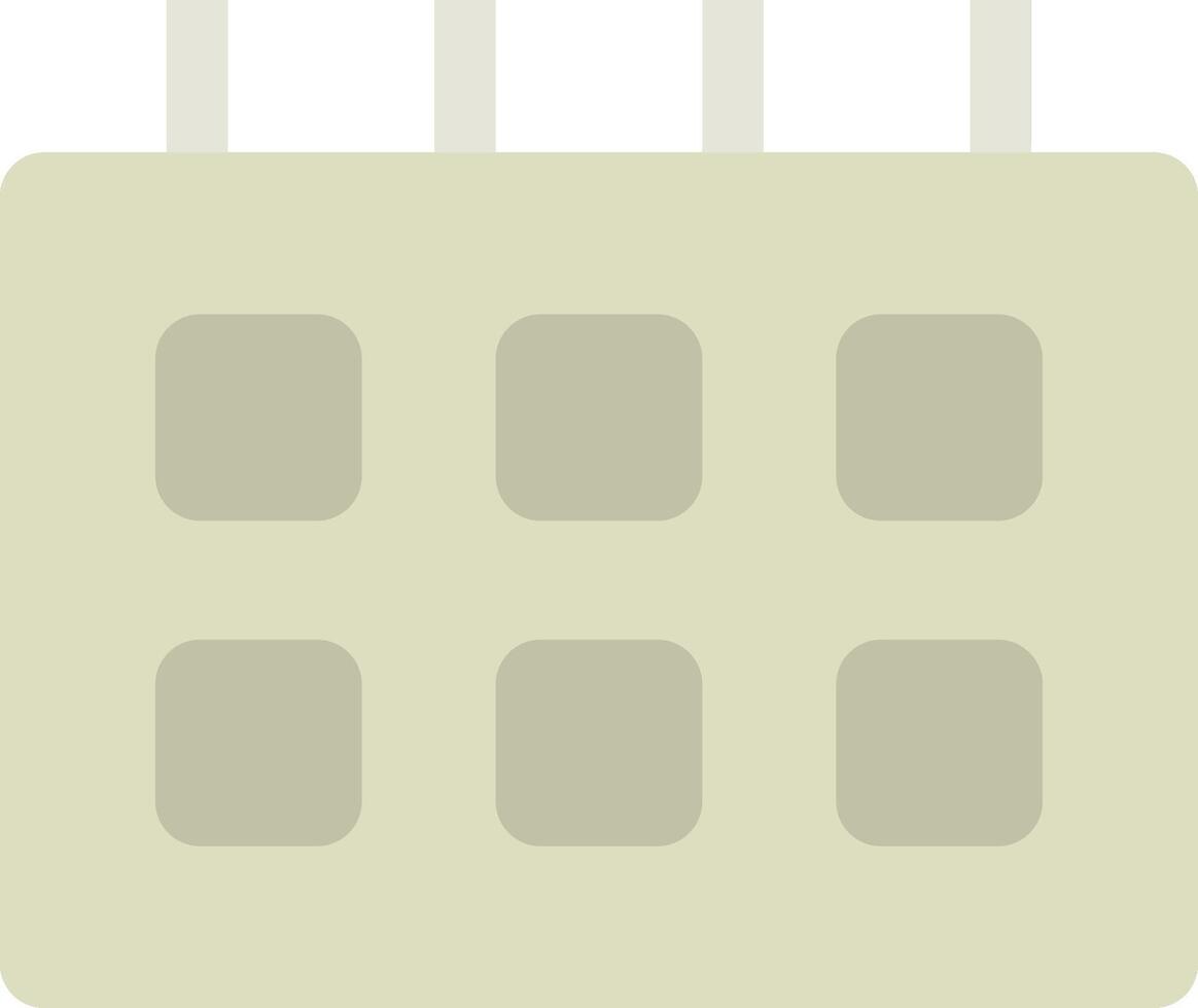 A calendar icon with four squares vector