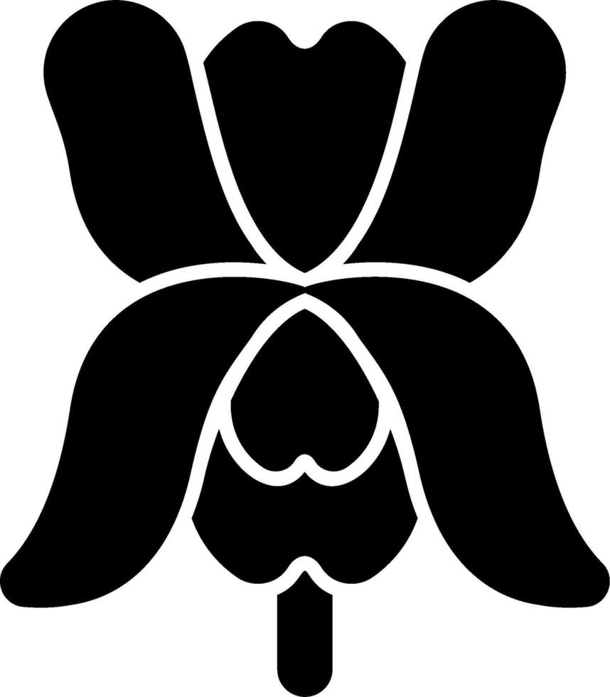 A black and white flower with a heart in the center vector