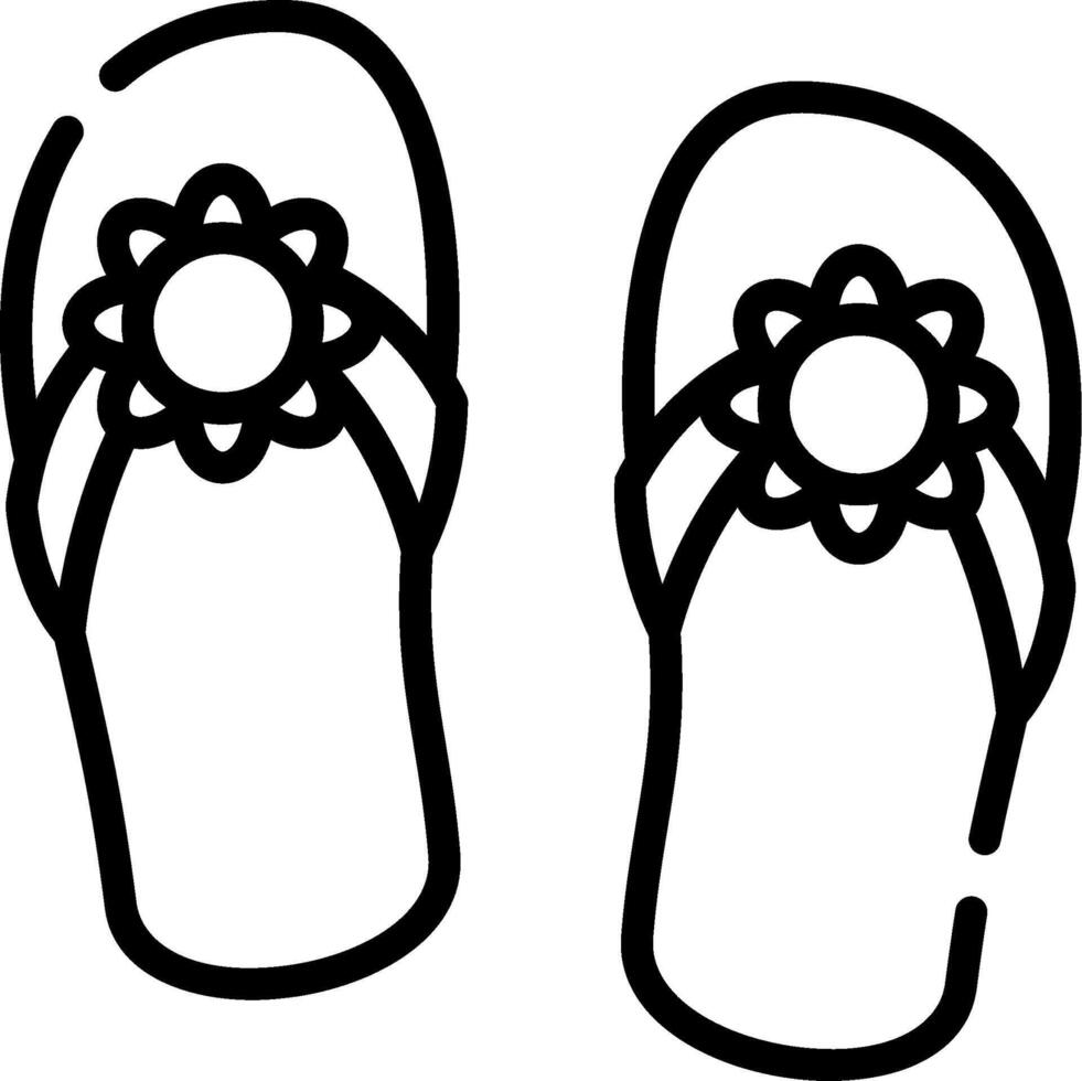 Flip flop sandals clip art vector
