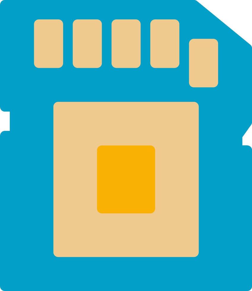 A small square with a yellow square in the middle vector