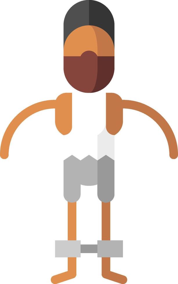 A cartoon man with a mask on his face vector