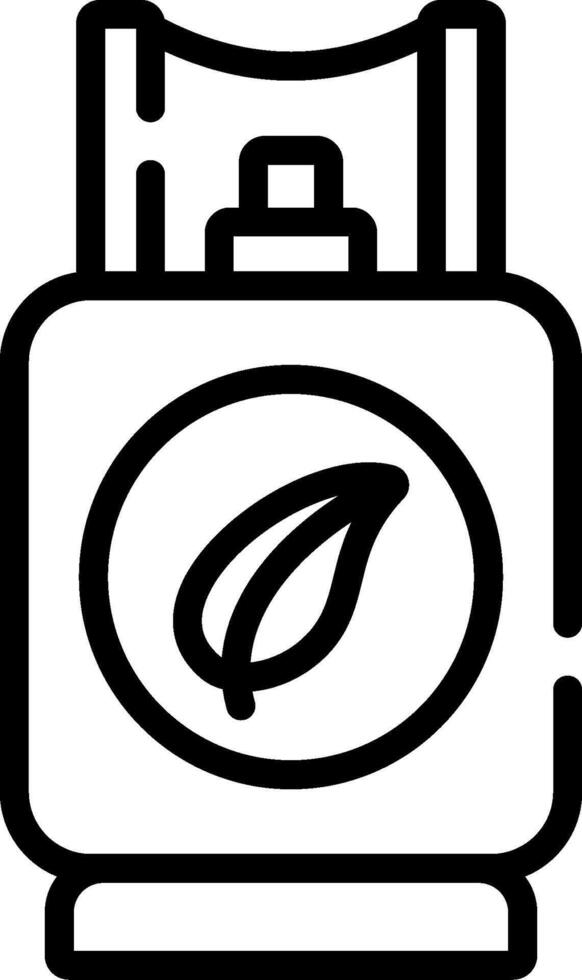 A black and white image of a gas can vector