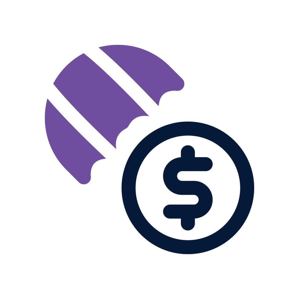 finance insurance icon. dual tone icon for your website, mobile, presentation, and logo design. vector