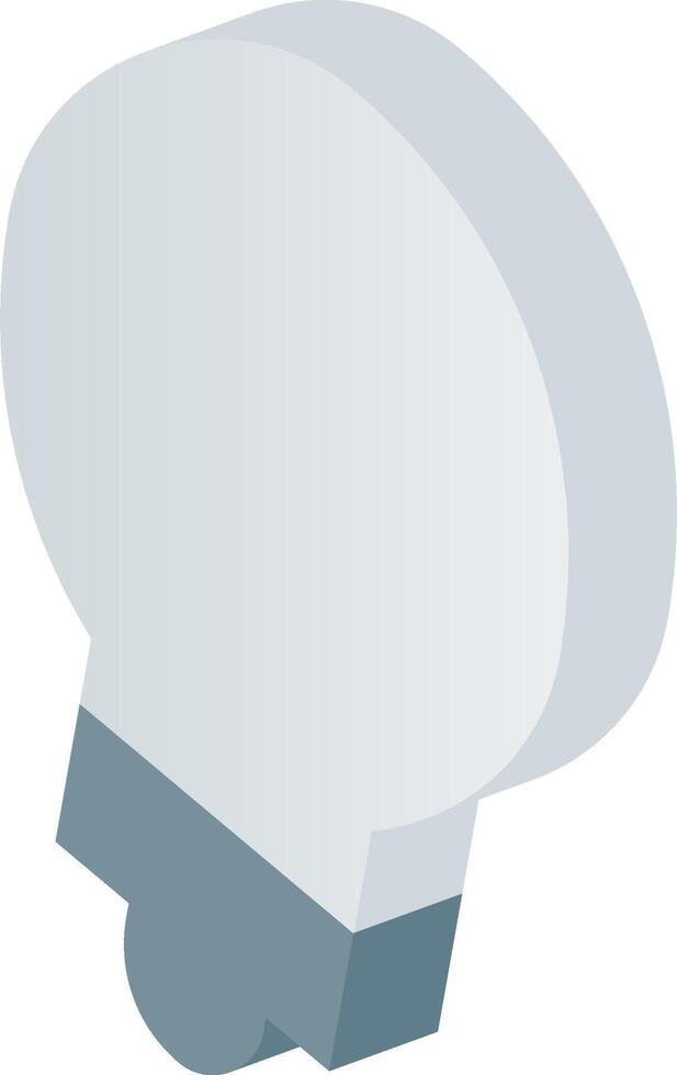 A white light bulb with a blue base vector