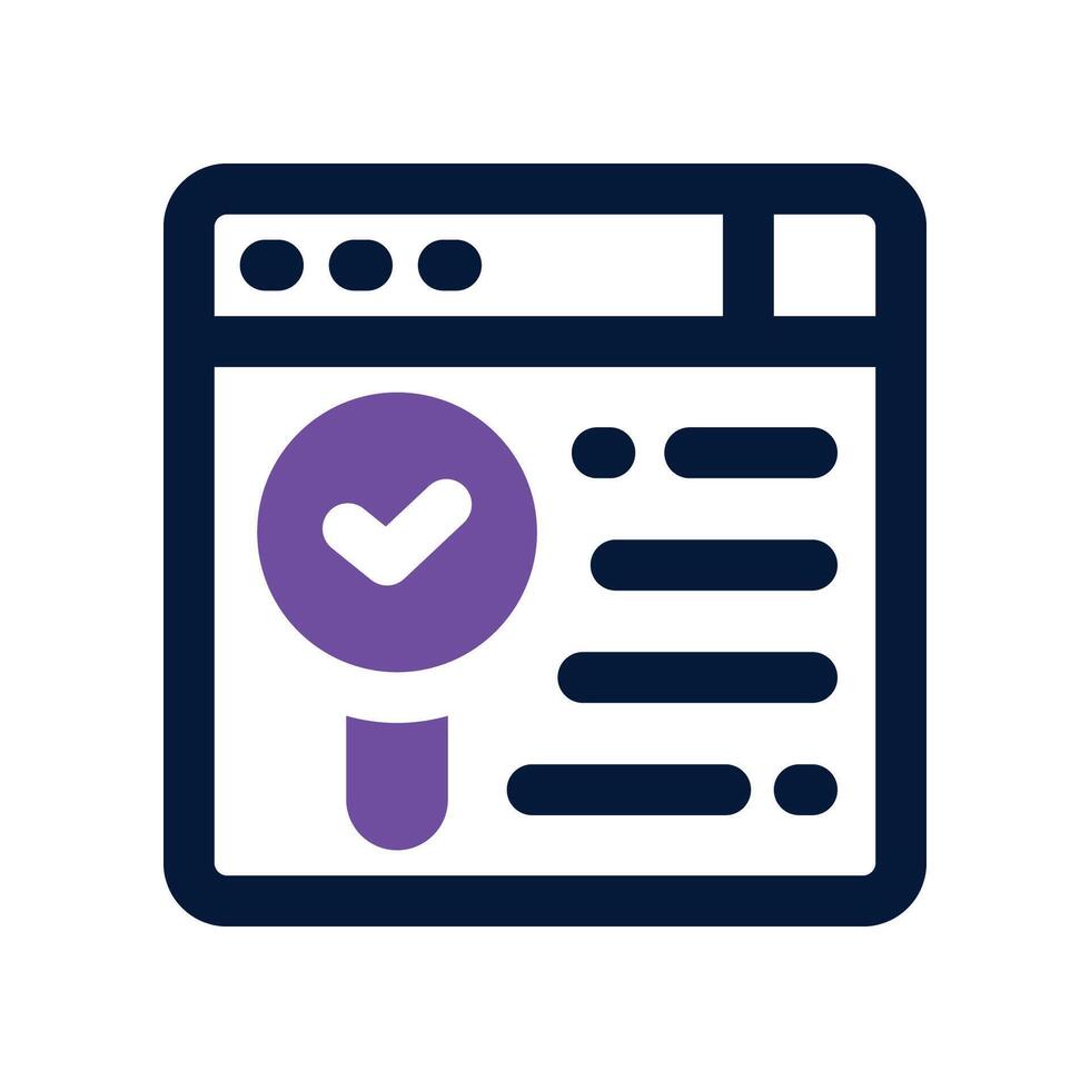 data analyst icon. dual tone icon for your website, mobile, presentation, and logo design. vector
