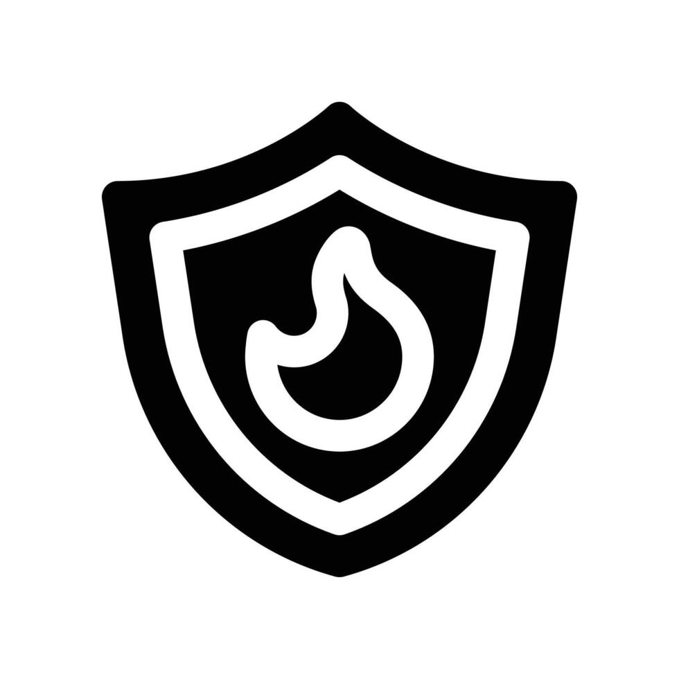 shield icon. glyph icon for your website, mobile, presentation, and logo design. vector