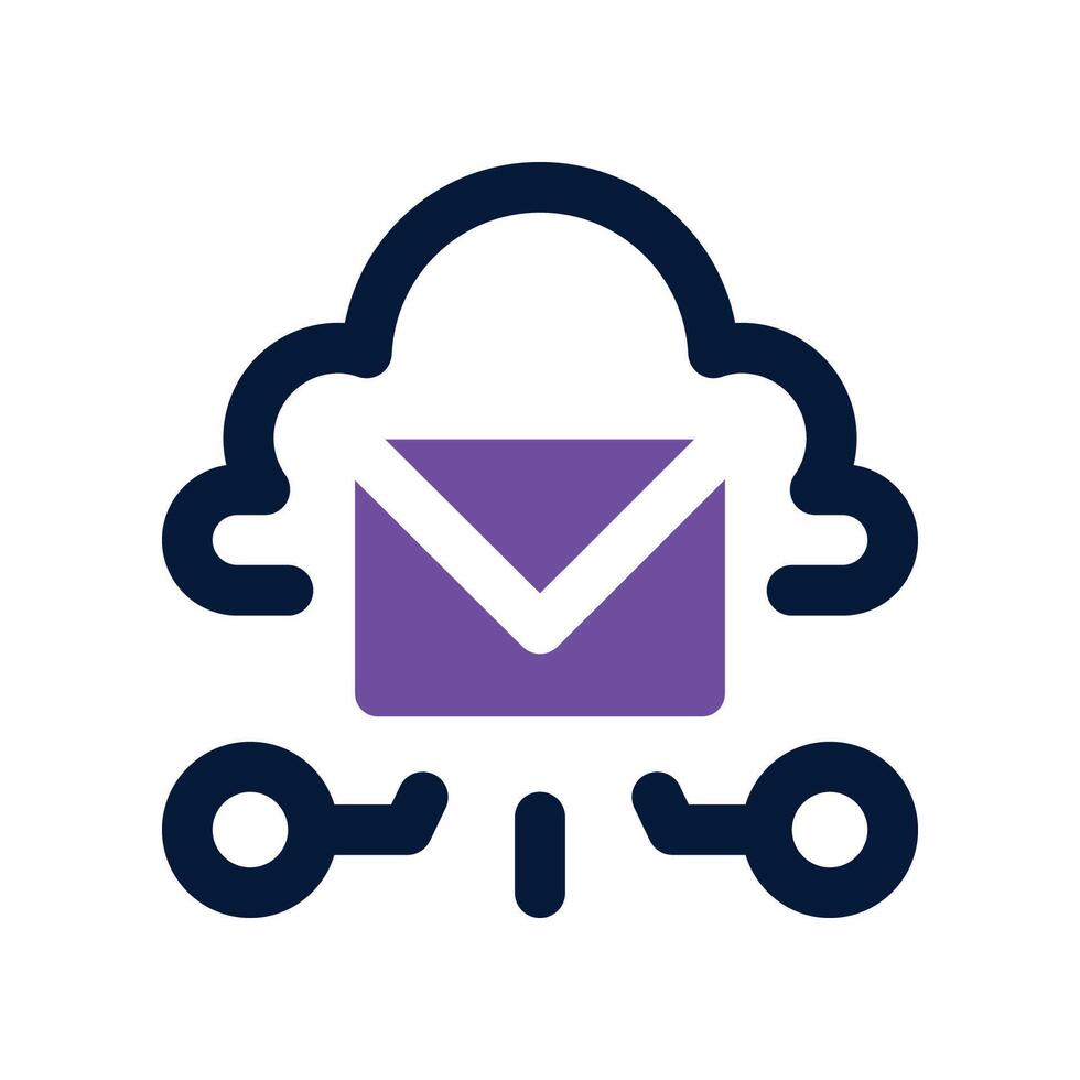 mail icon. dual tone icon for your website, mobile, presentation, and logo design. vector
