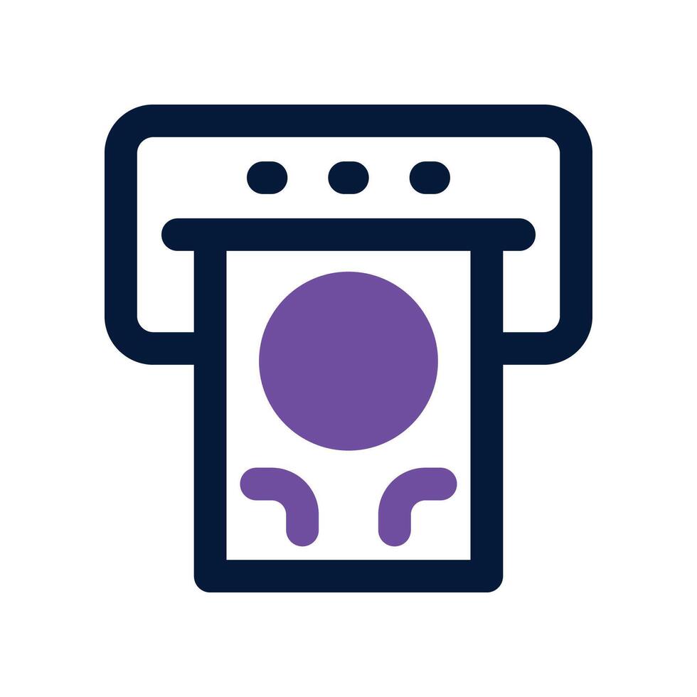 atm icon. dual tone icon for your website, mobile, presentation, and logo design. vector