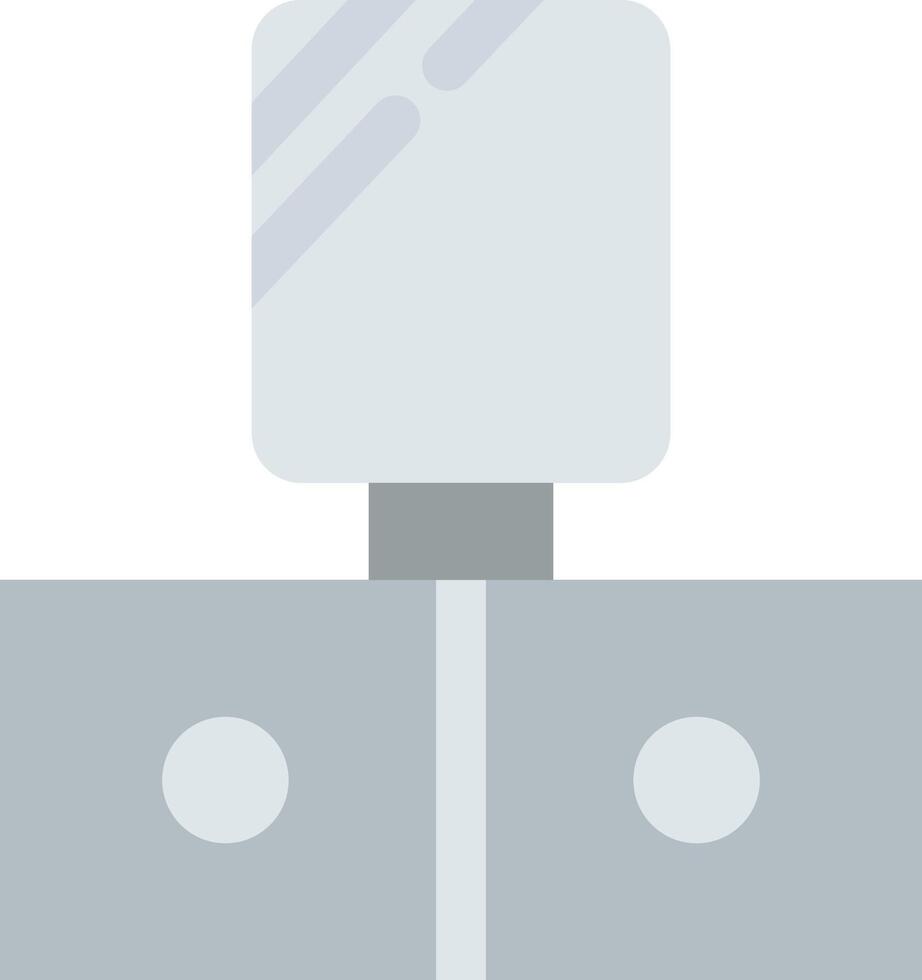 A white square with a square on top vector