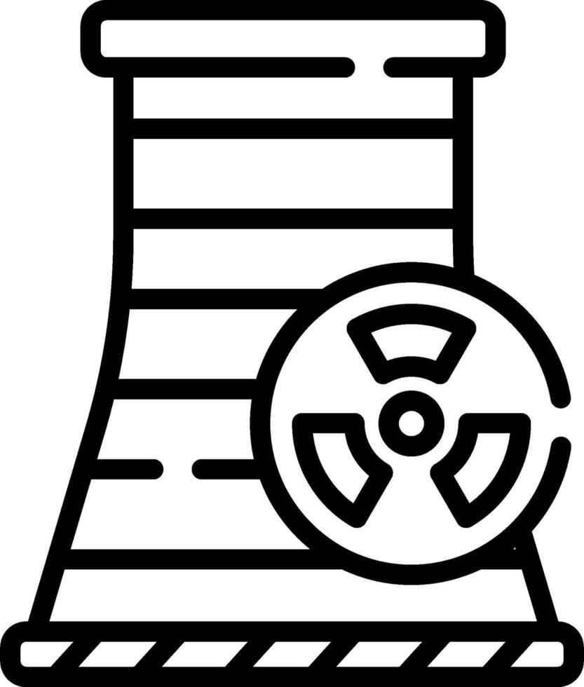 Nuclear power plant icon illustration vector