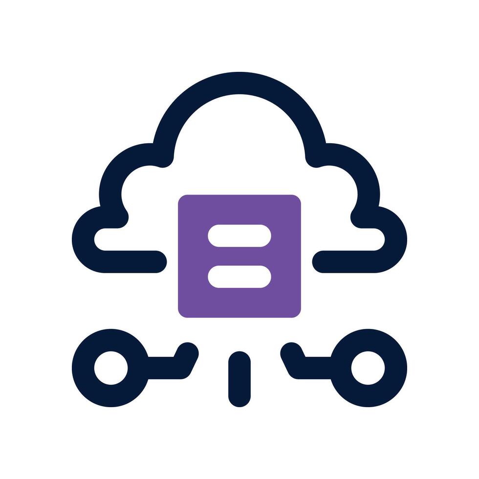 web hosting icon. dual tone icon for your website, mobile, presentation, and logo design. vector