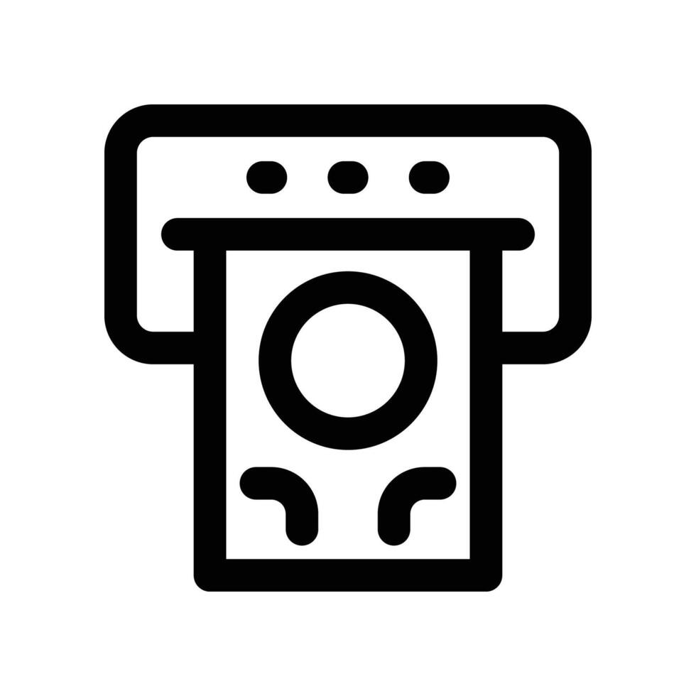 atm icon. line icon for your website, mobile, presentation, and logo design. vector
