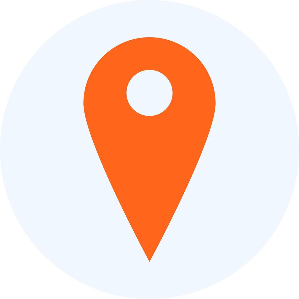 A map pin icon on a white background vector