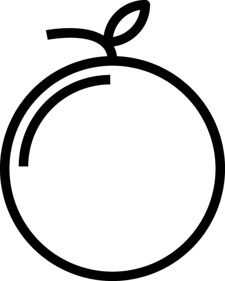 Orange fruit icon vector