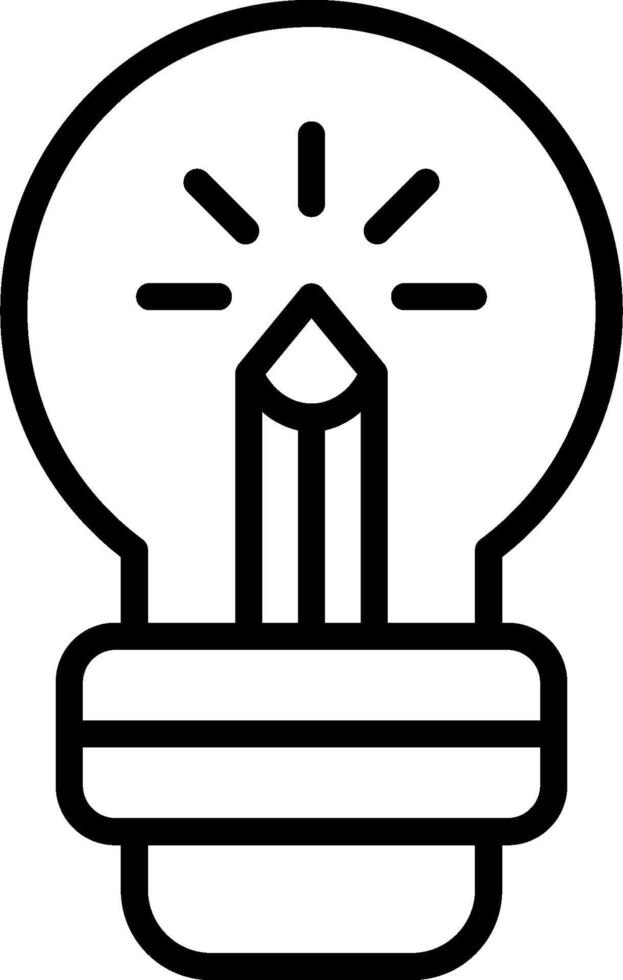 Light bulb icon vector