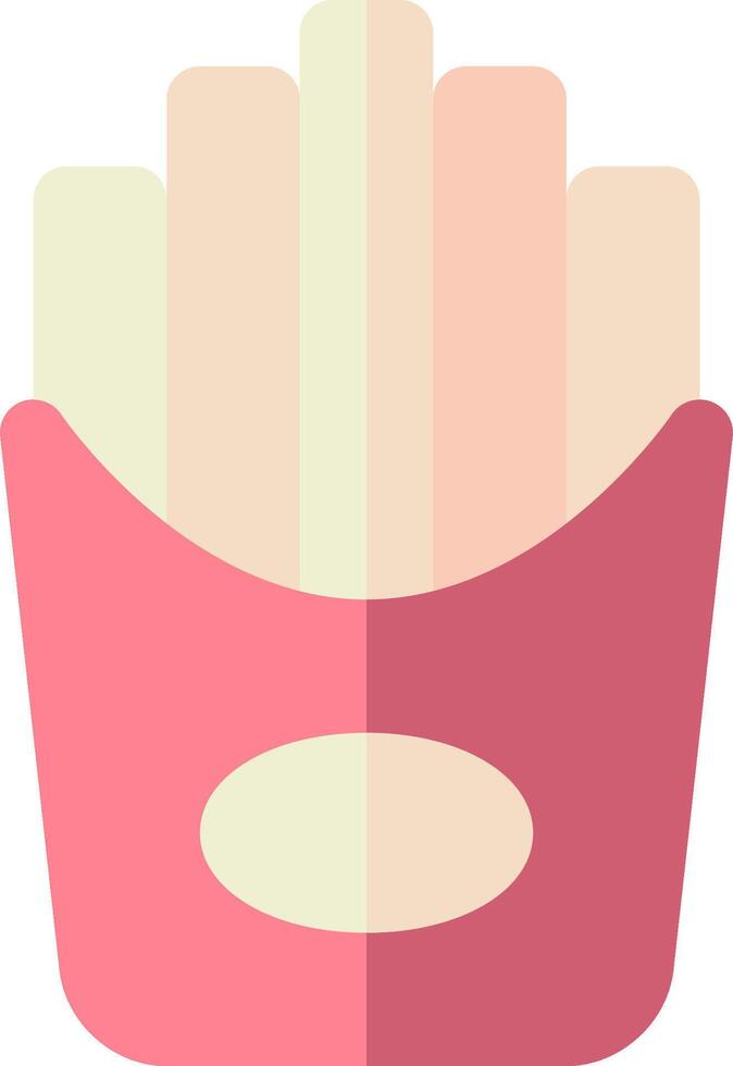 French fries icon vector