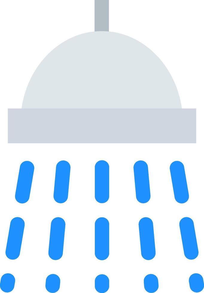 A shower head with blue dots on it vector