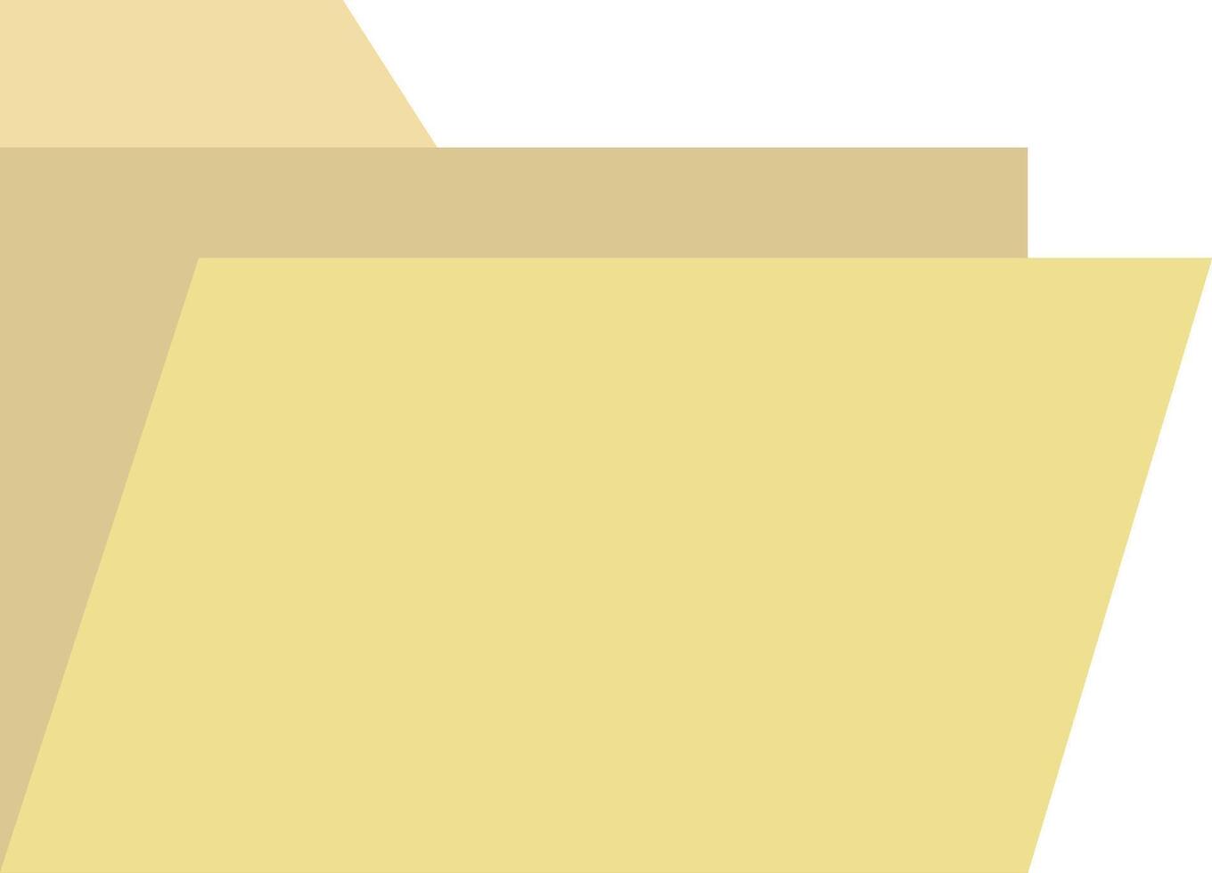 A yellow folder with a white background vector
