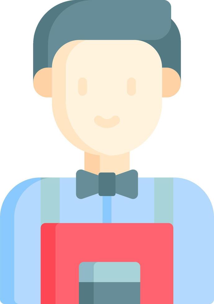 A man with a bow tie and a red box vector