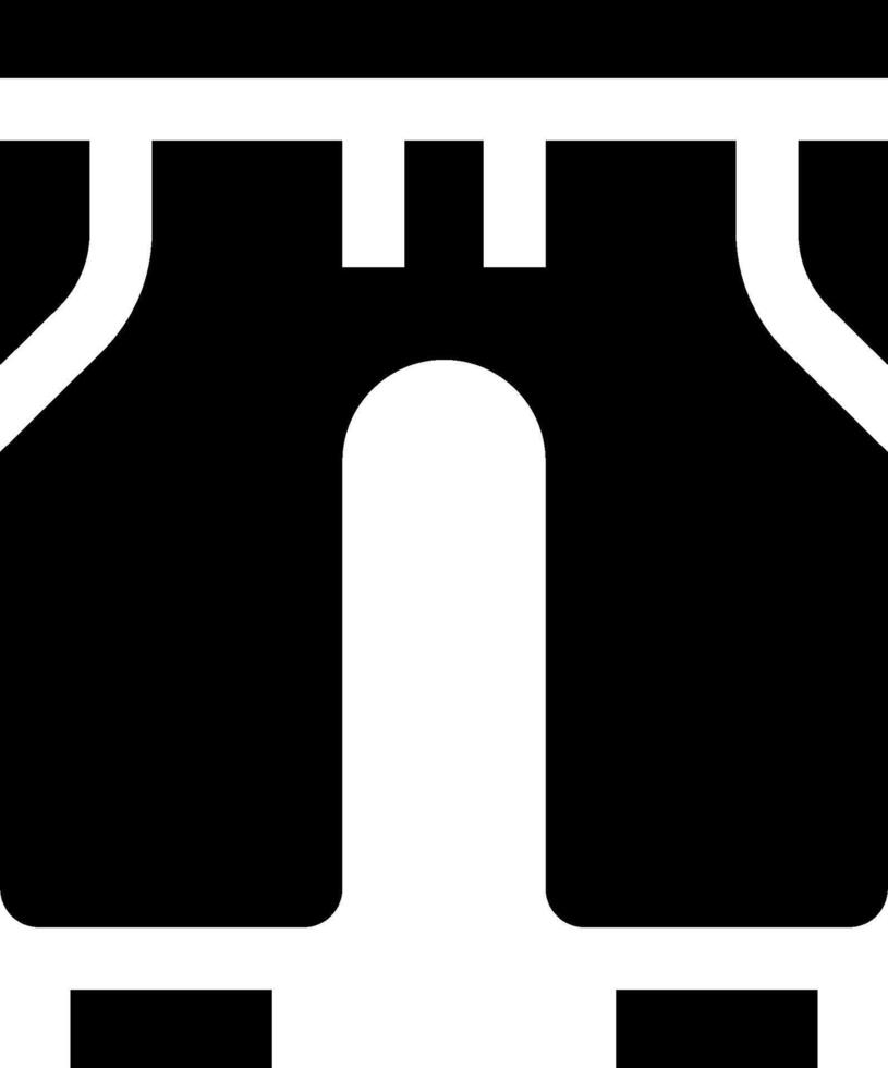 A black and white image of a tunnel vector