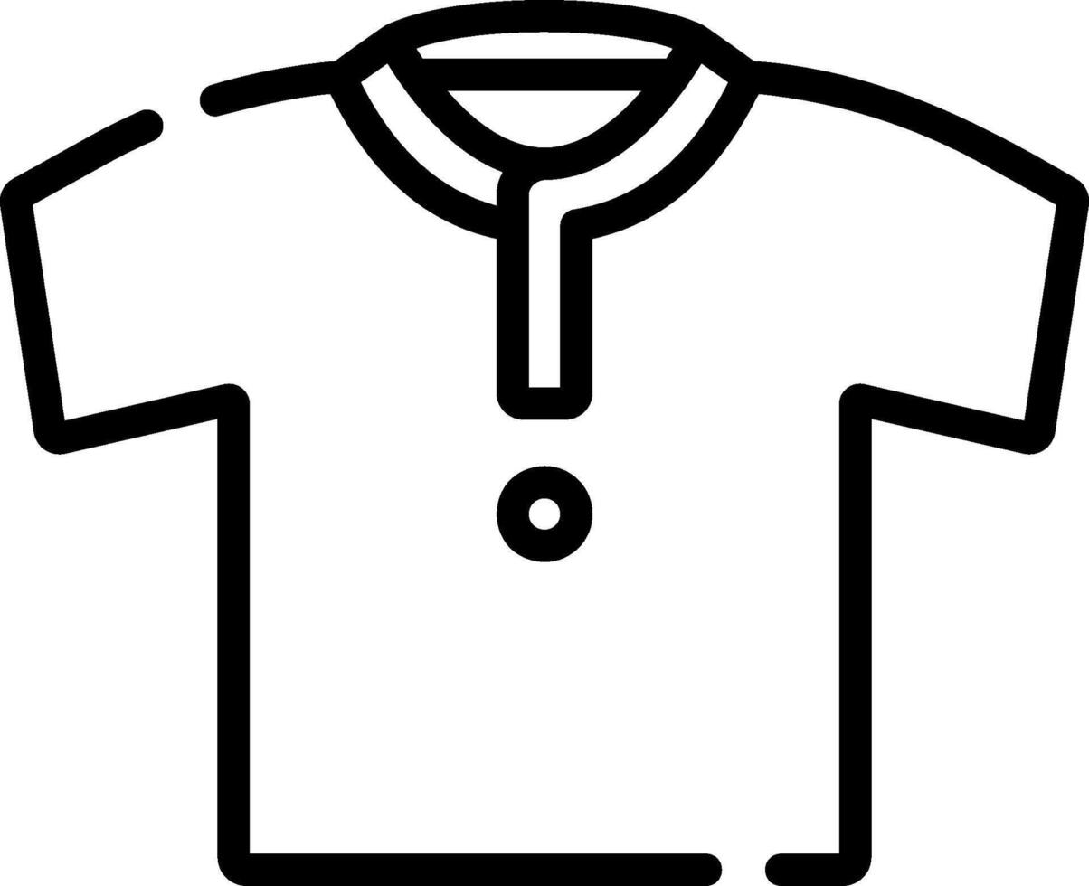 A shirt with a button on the front and a button on the back vector