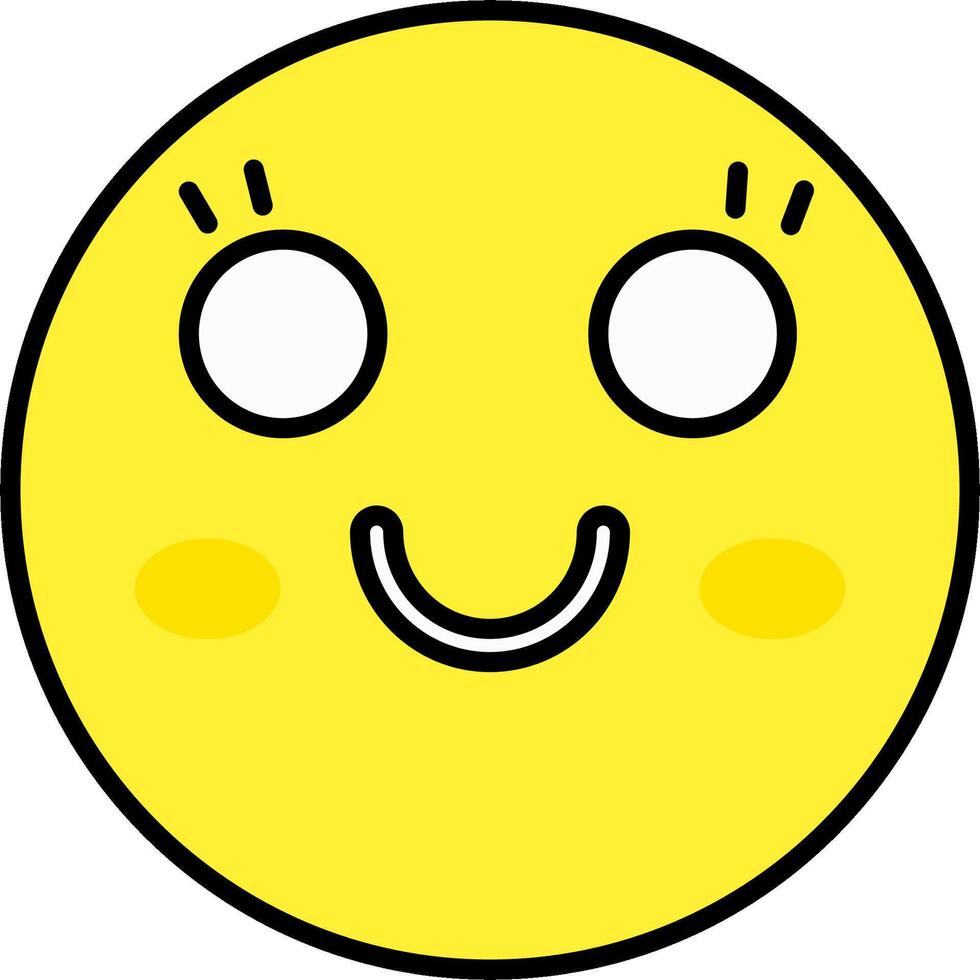 A smiley face with eyes and a smile vector